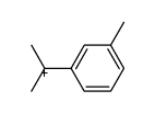 1-methyl-1-(3-methylphenyl)ethylium结构式