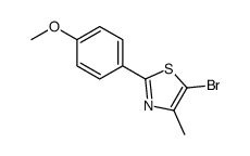 5-bromo-2-(4-methoxyphenyl)-4-methyl-1,3-thiazole结构式