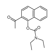 2-acetylnaphthalen-1-yl diethylcarbamate结构式