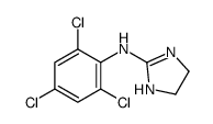 N-(2,4,6-trichlorophenyl)-4,5-dihydro-1H-imidazol-2-amine结构式