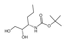 tert-butyl-(2S,3S)-1,2-dihydroxyhexan-3-ylcarbamate Structure