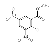 methyl 2-chloro-3,5-dinitrobenzoate结构式