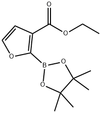 3-(Ethoxycarbonyl)furan-2-boronic acid pinacol ester structure