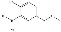 2-Bromo-5-(methoxymethyl)phenylboronic acid结构式
