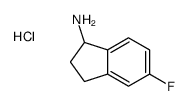 5-fluoro-2,3-dihydro-1H-inden-1-amine,hydrochloride Structure