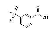 3-Methansulfonyl-benzolsulfinsaeure Structure