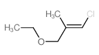 1-Propene,1-chloro-3-ethoxy-2-methyl-, (E)- (9CI)结构式
