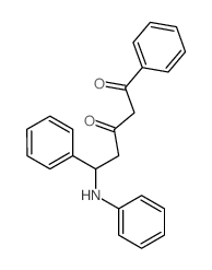 1,3-Pentanedione,5-anilino-1,5-diphenyl- (8CI)结构式