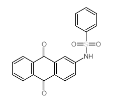 Benzenesulfonamide,N-(9,10-dihydro-9,10-dioxo-2-anthracenyl)- Structure