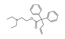 2,2-diphenyl-pent-4-enoic acid-(2-diethylamino-ethyl ester) Structure