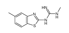 Guanidine, 1-methyl-3-(5-methyl-2-benzothiazolyl)- (8CI) Structure