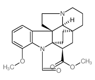 6H,13aH-3a,5a-Ethano-1H-indolizino[8,1-cd]carbazole-5-carboxylicacid, 6-formyl-2,3,4,5,11,12-hexahydro-7-methoxy-, methyl ester,(3aR,5R,5aR,10bR,13aS)- (9CI)结构式