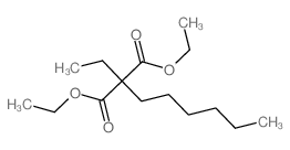 Propanedioic acid, 2-ethyl-2-hexyl-, 1,3-diethyl ester结构式