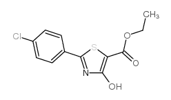 2-(4-氯苯基)-4-羟基-1,3-噻唑-5-羧酸乙酯结构式