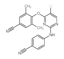 4-[[5-Chloro-2-[(4-cyanophenyl)amino]-4-pyrimidinyl]oxy]-3,5-dimethyl-benzonitrile picture