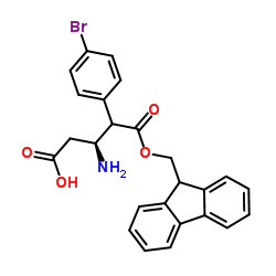 Fmoc-(S)-3-Amino-4-(4-bromophenyl)butyric acid structure