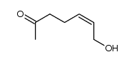 (Z)-7-hydroxyhept-5-en-2-one结构式