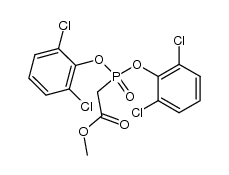 methyl bis(2,6-dichlorophenyl)phosphonoacetate Structure