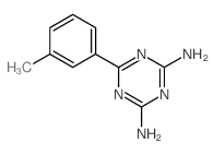 1,3,5-Triazine-2,4-diamine,6-(3-methylphenyl)- Structure