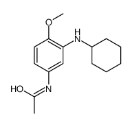 N-[3-(cyclohexylamino)-4-methoxyphenyl]acetamide结构式