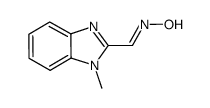 1H-Benzimidazole-2-carboxaldehyde,1-methyl-,oxime(9CI) structure