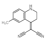 Propanedinitrile,2-(2,3-dihydro-6-methyl-4(1H)-quinolinylidene)- structure