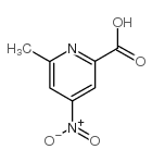 6-甲基-4-硝基吡啶-2-羧酸结构式