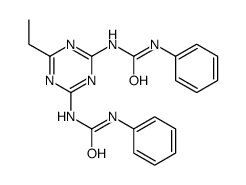 1-[4-ethyl-6-(phenylcarbamoylamino)-1,3,5-triazin-2-yl]-3-phenylurea Structure