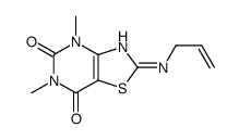 4,6-dimethyl-2-(prop-2-enylamino)-[1,3]thiazolo[4,5-d]pyrimidine-5,7-dione结构式