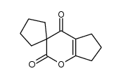 2,4-Dioxo-2,3,4,5,6,7-hexahydro-spiro-(cyclopenta [b] pyran-3,1'-cyclopentan) Structure