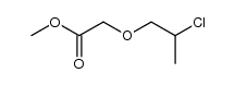 (2'-Chlorpropoxy)-essigsaeure-methylester结构式