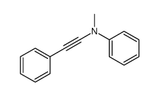 N-methyl-N-(2-phenylethynyl)aniline Structure