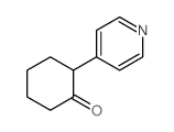 2-pyridin-4-ylcyclohexan-1-one结构式