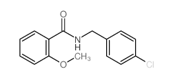 N-(4-Chlorobenzyl)-2-methoxybenzamide结构式