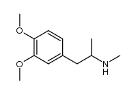 1-(3,4-dimethoxyphenyl)-N-methylpropan-2-amine结构式