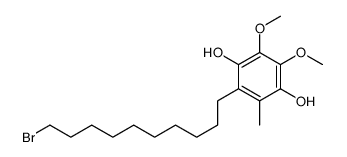 1,4-Benzenediol, 2-(10-bromodecyl)-5,6-dimethoxy-3-methyl- picture