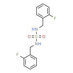 N,N'-BIS(2-FLUOROBENZYL)SULFAMIDE Structure