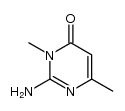 2-amino-3,6-dimethylpyrimidin-4(3H)-one Structure