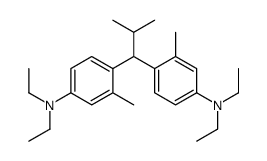 4-[1-[4-(diethylamino)-2-methylphenyl]-2-methylpropyl]-N,N-diethyl-3-methylaniline结构式