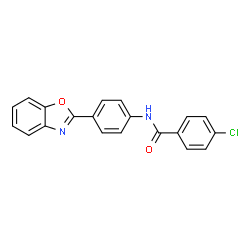 N-[4-(1,3-BENZOXAZOL-2-YL)PHENYL]-4-CHLOROBENZENECARBOXAMIDE Structure