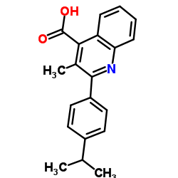 2-(4-Isopropylphenyl)-3-methyl-4-quinolinecarboxylic acid Structure