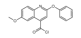 2-phenoxy-6-methoxyquinoline-4-carbonyl chloride结构式