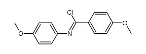 chlorure de methoxy-4 N-(methoxy-4 phenyl) benzimidoyle Structure