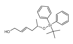 (5S)-5-(tert-butyldiphenylsilyloxy)hex-2-en-1-ol结构式