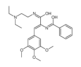 2-Benzoylamino-N-[2-(diethylamino)ethyl]-3-(3,4,5-trimethoxyphenyl)propenamide structure