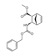 (2S,3R)-3-exo-Benzyloxycarbonylamino-bicyclo[2.2.1]hept-5-ene-2-exo-carboxylic acid methyl ester Structure