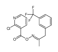 [(E)-1-[3-(trifluoromethyl)phenyl]propan-2-ylideneamino] 2-chloropyridine-3-carboxylate结构式