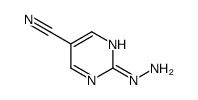 5-Pyrimidinecarbonitrile, 2-hydrazino- (9CI) Structure