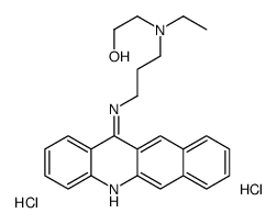 2-[3-(benzo[b]acridin-12-ylamino)propyl-ethylamino]ethanol,dihydrochloride结构式