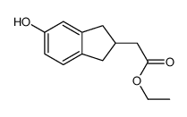 2-(5-羟基-2,3-二氢-1H-茚-2-基)乙酸乙酯结构式